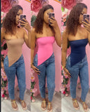 Asymmetrical Tube Top