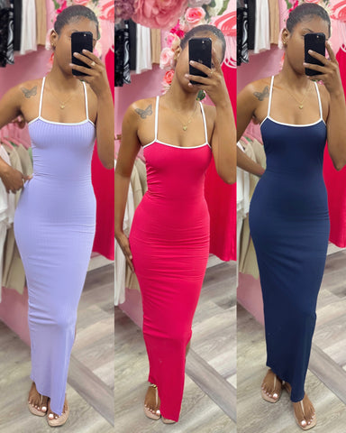 Ribbed Maxi Dress
